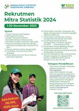 PENGUMUMAN REKRUTMEN CALON MITRA STATISTIK TAHUN 2024